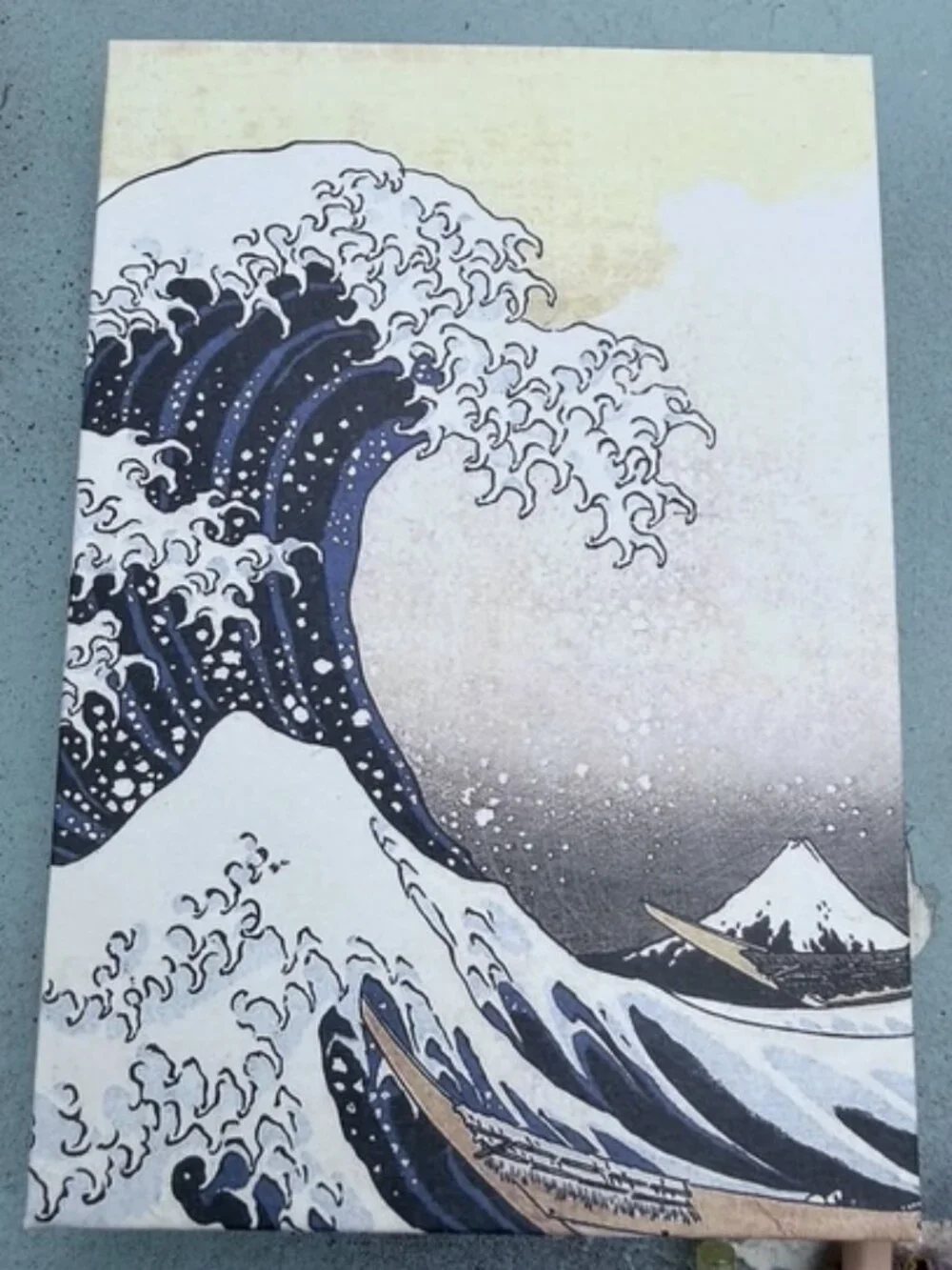 Memo Pad Great Wave Of Kanagawa Journal Blank Card Book Notes Paper & 10 PENS